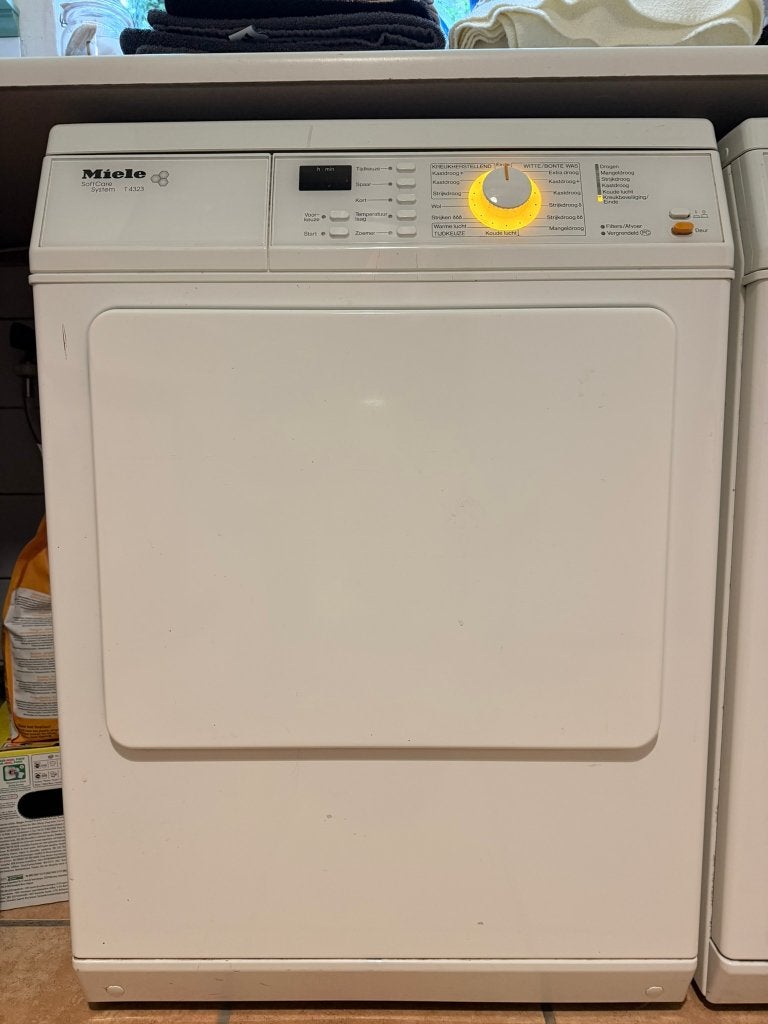 Miele T4323 Softtronic luchtafvoer droger 6kg Energielabel C, Witgoed en Apparatuur, Ophalen, Gebruikt, Luchtafvoer, 4 tot 6 kg