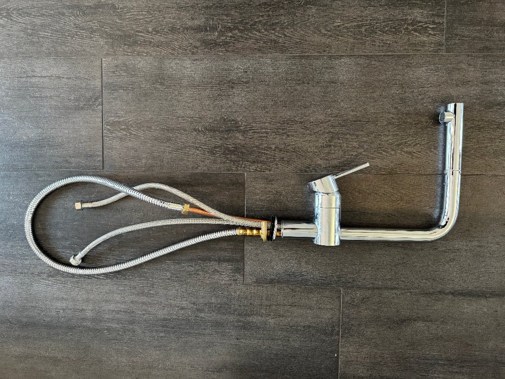Grohe Minta Keukenkraan Uittrekbare Handdouche Sproeikop, Ophalen of Verzenden, Zo goed als nieuw, Chroom, Kraan