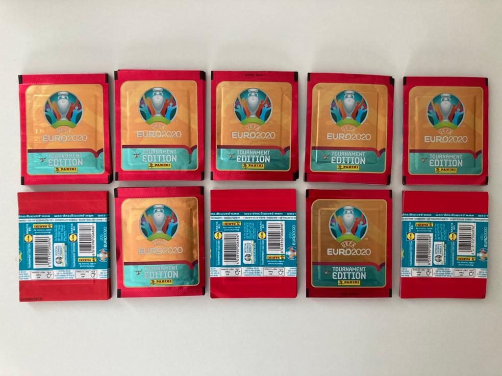 Panini Euro 2020 - 10 pakjes - Lidl, Ophalen of Verzenden, Zo goed als nieuw, Buitenlandse clubs, Poster, Plaatje of Sticker