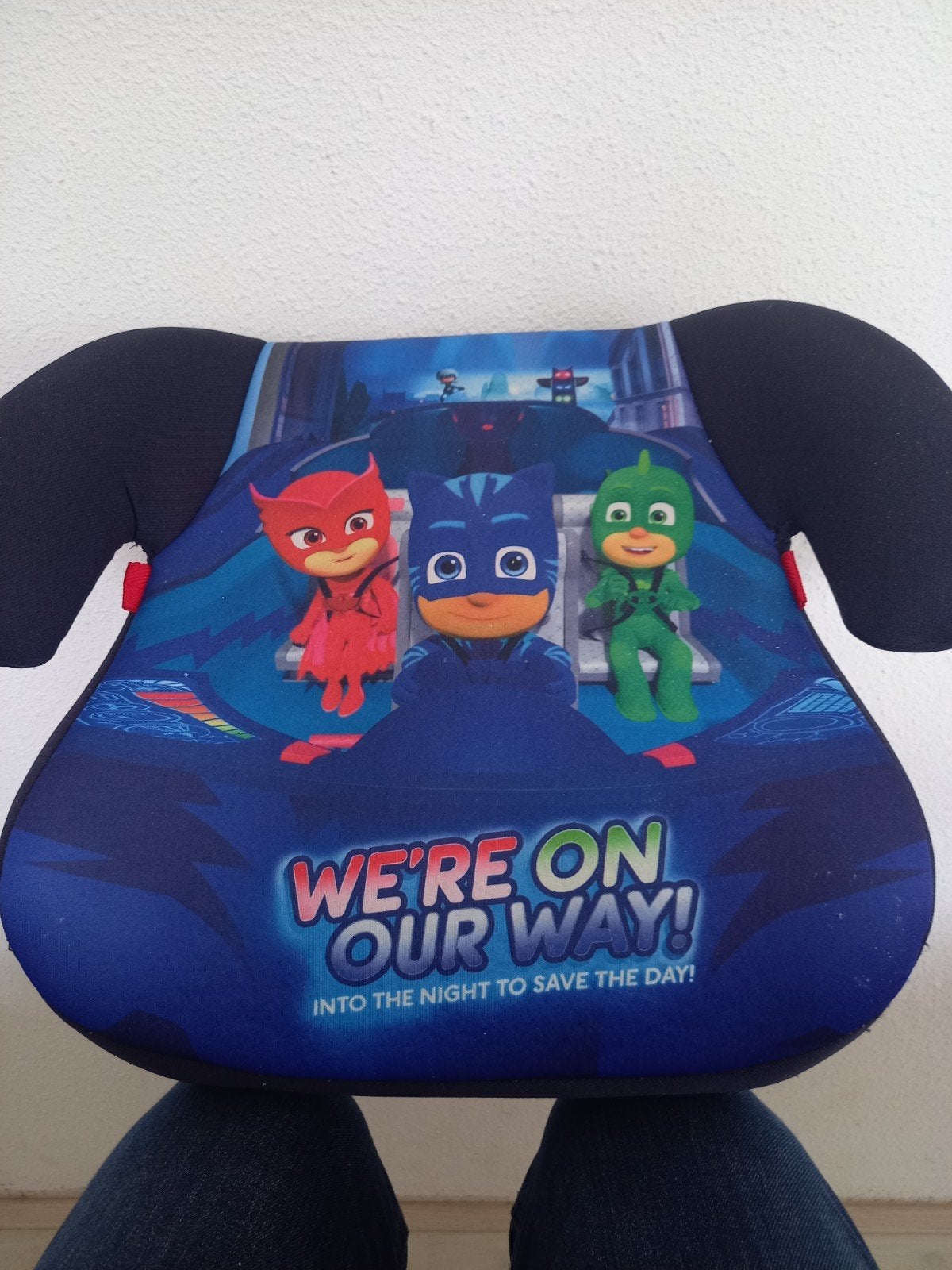 PJ Masks zitverhoger autostoel, Ophalen