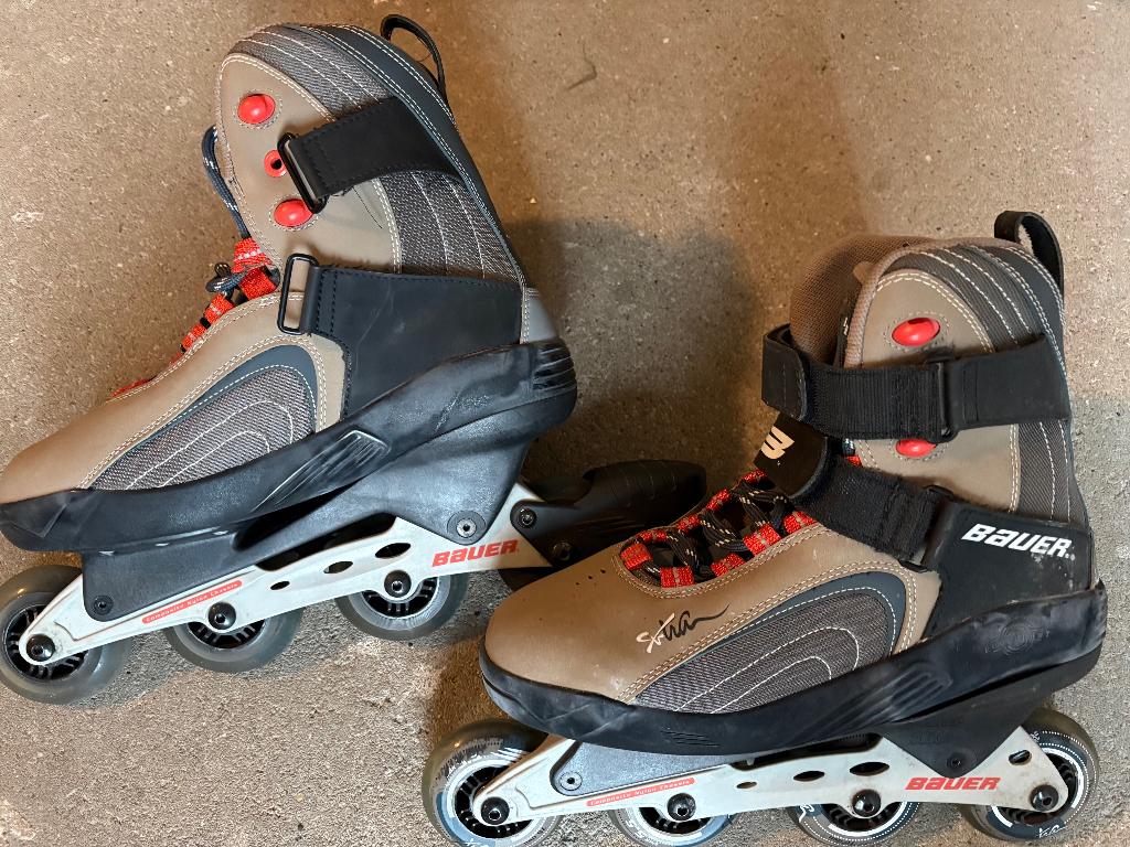 Nette heren Bauers skeelers, Sport en Fitness, Skeelers, Ophalen, Bauer, Heren, Zo goed als nieuw