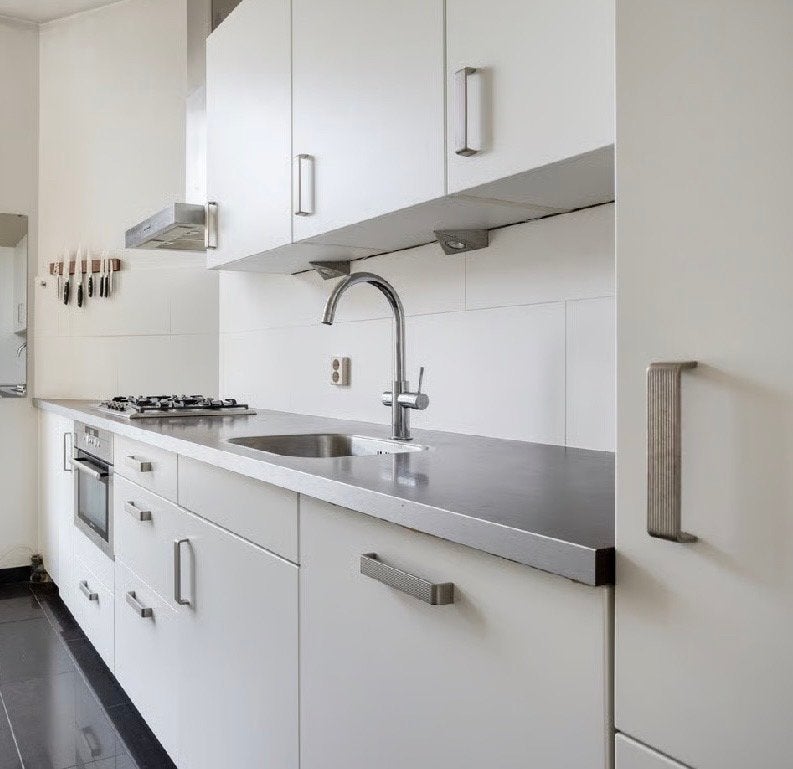 Gehele keuken te koop (exclusief grohe systeem kraan), Huis en Inrichting, Keuken | Complete keukens, Ophalen, Gebruikt, Wit, Enkelwandige keuken