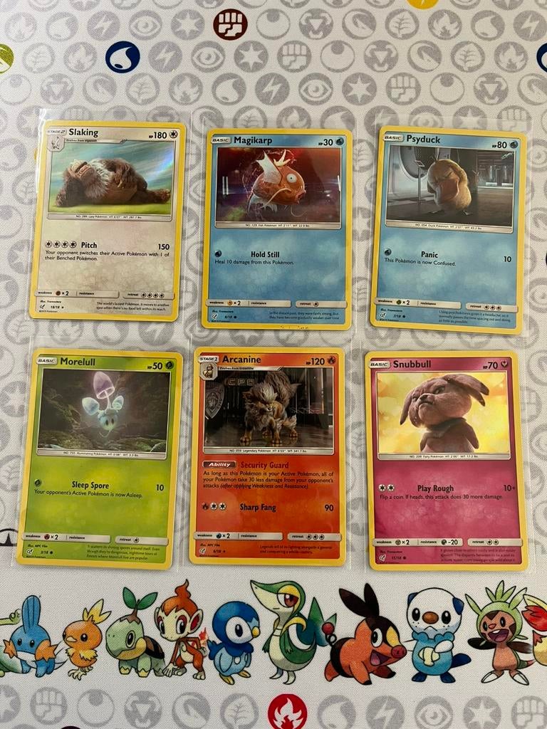 Detective Pikachu kaarten, Ophalen of Verzenden, Zo goed als nieuw, Meerdere kaarten, Foil