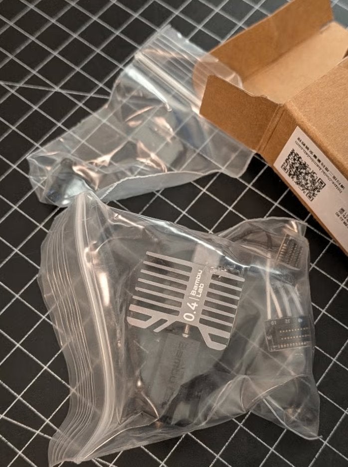 Bambu Lab RVS 0.4mm nozzle (Complete voor P1S & P1P), Ophalen of Verzenden, Nieuw, Printeraccessoires