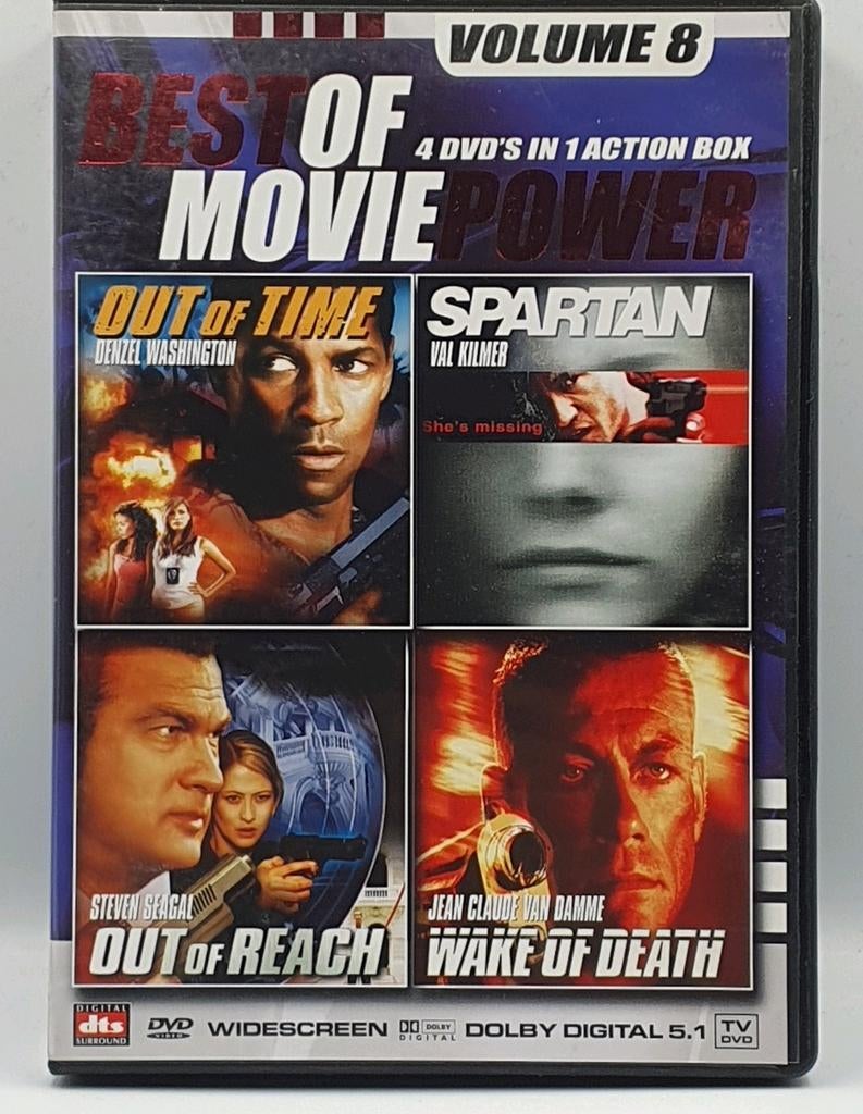 Te koop: Best of Movie Power Volume 8 - 4 DVD's in 1 Boxset, Cd's en Dvd's, Gebruikt, Vanaf 16 jaar, Boxset, Actie