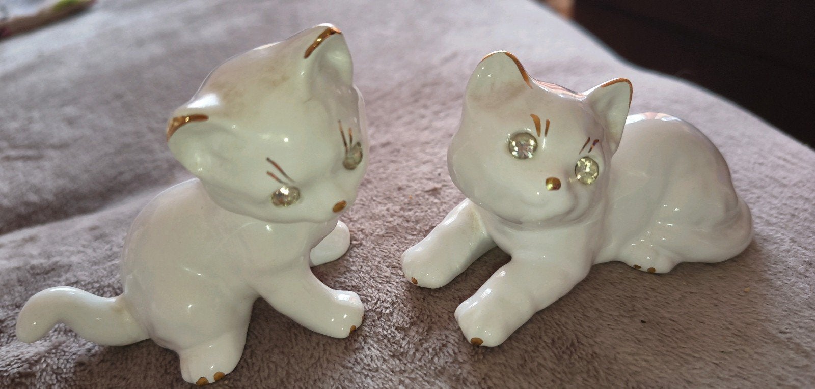 Bastiani porseleinen katjes met Swarovski kristallen oogjes, Ophalen of Verzenden, Zo goed als nieuw, Dier