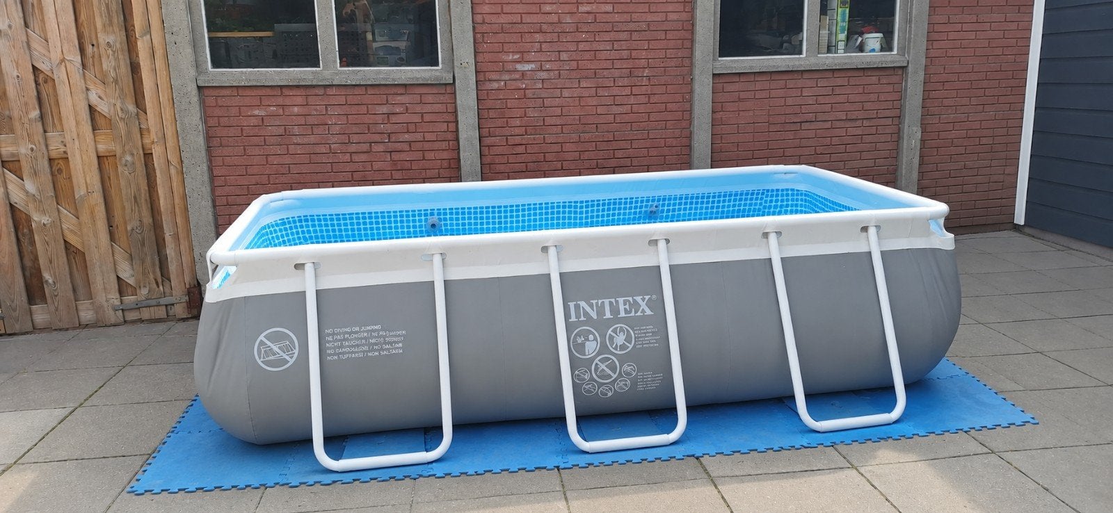 gratis Intex Zwembad 3 x 1,75 x 0,85m, Ophalen, Gebruikt, 80 tot 120 cm, Minder dan 200 cm
