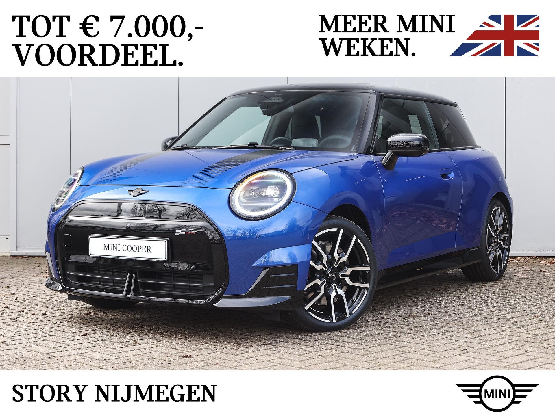 MINI Hatchback Cooper SE / John Cooper Works / Pakket XL / 1, Zwart, Mini Electric, Leder, Nieuw