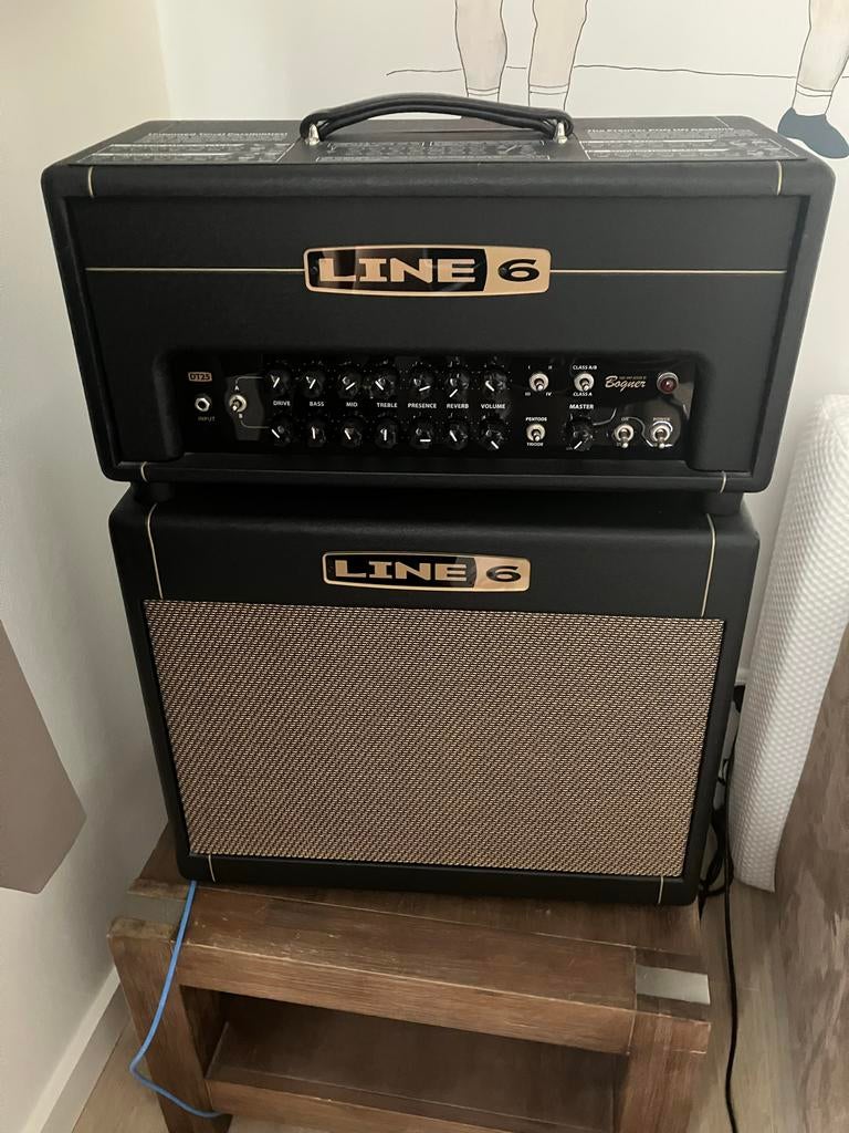 Line 6 Dream Rig: James Tyler Variax JTV-56, DT25, POD HD500, Met versterker, Zo goed als nieuw, Solid body, Ophalen