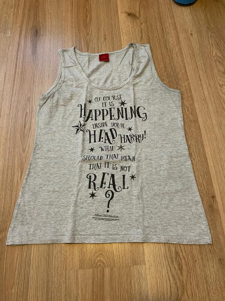 Harry Potter Dumbledore Quote Top - Maat M, Maat 38/40 (M), Ophalen of Verzenden, Zo goed als nieuw, Zonder mouw