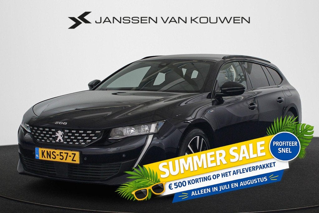 Peugeot 508 SW 1.6 HYbrid GT FOCAL Stoelverwarming Keyless D, Auto's, Peugeot, Bedrijf, Te koop, ABS, Achteruitrijcamera, Adaptieve lichten