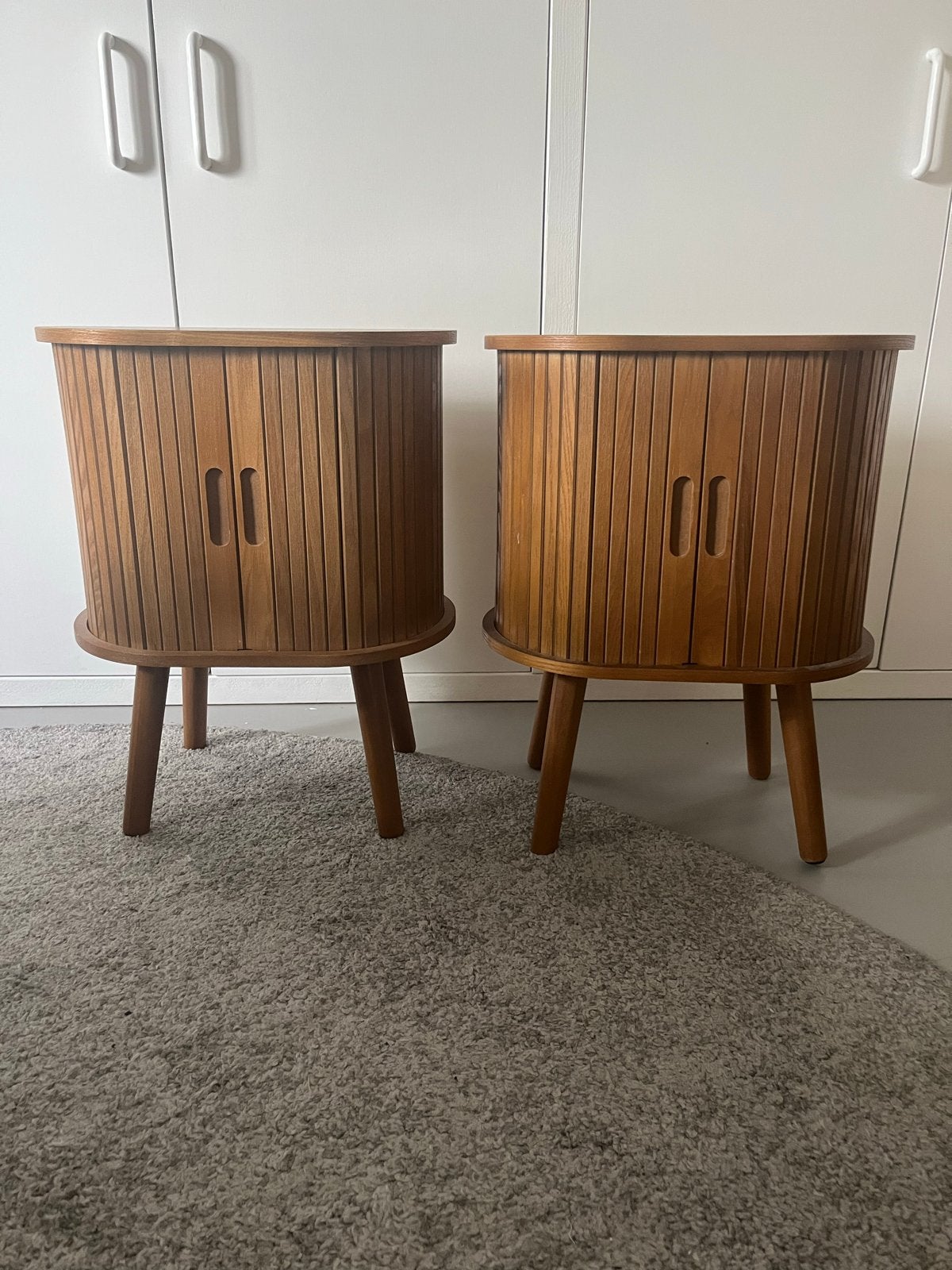 2 stuks houten nachtkastje nieuw. Bruin. Xenos, Huis en Inrichting, Ophalen, Nieuw, Minder dan 45 cm, Minder dan 55 cm