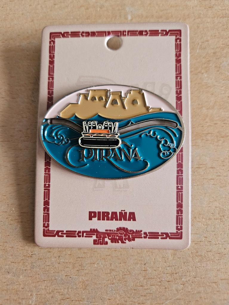 Piraña Efteling pin op kaartje, Ophalen of Verzenden, Nieuw