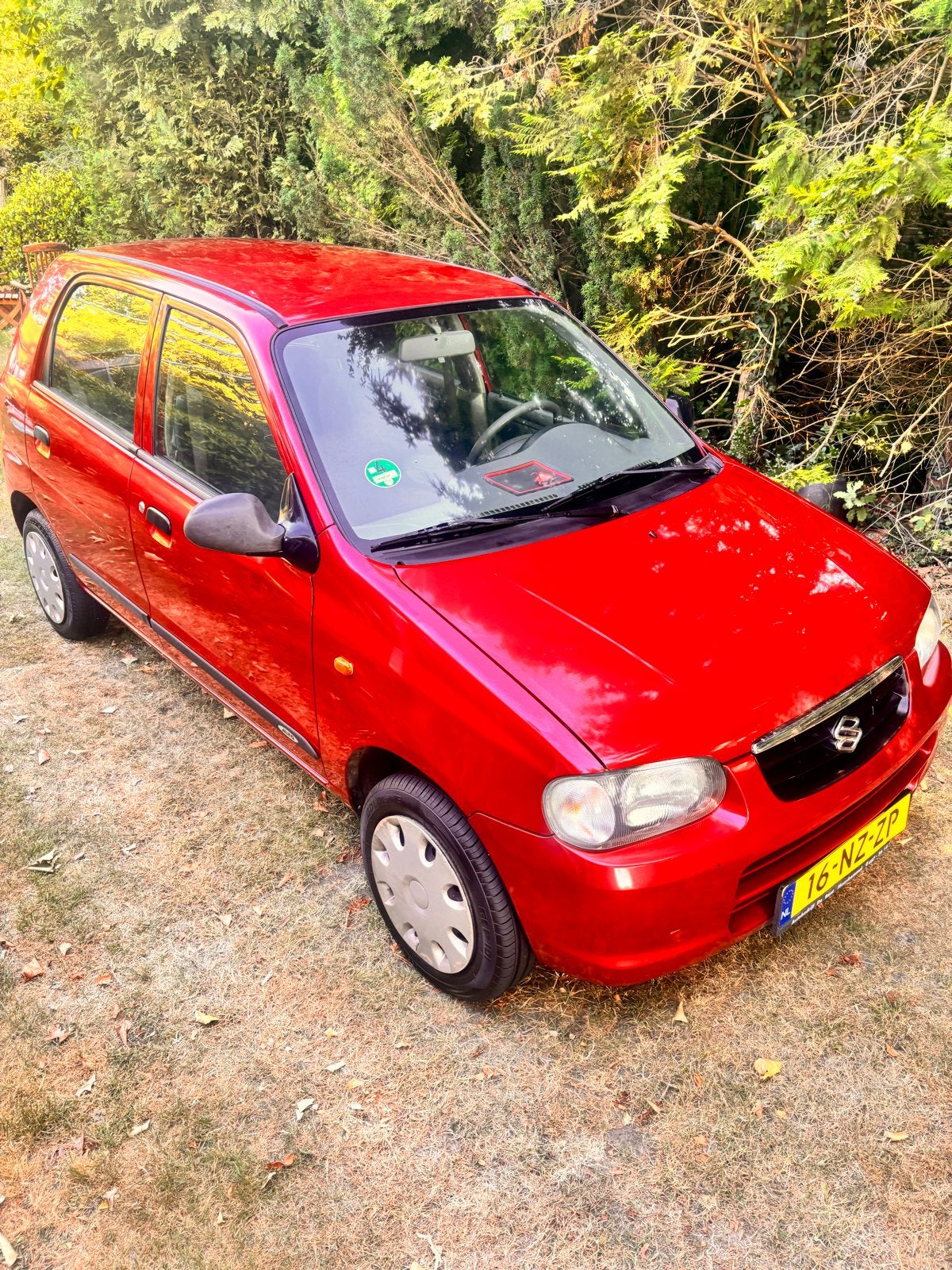 Suzuki Alto 1.1 16V 5d AGS 2004 Rood, Auto's, Voorwielaandrijving, 63 pk, 750 kg, 4 cilinders