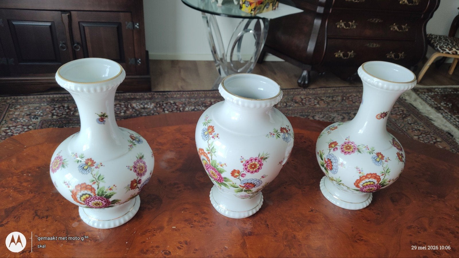Set van 3 Bareuther Waldsassen Bavaria vazen, Ophalen of Verzenden