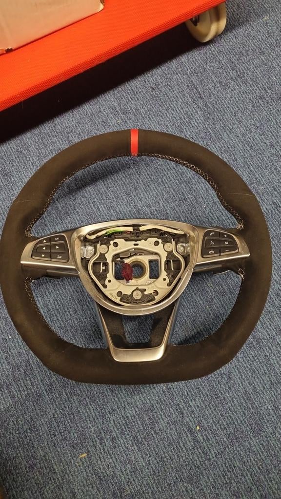 Mercedes W205 C-Klasse Alcantara Stuurwiel met Flippers, Auto-onderdelen, Ophalen of Verzenden, Gereviseerd, Mercedes-Benz