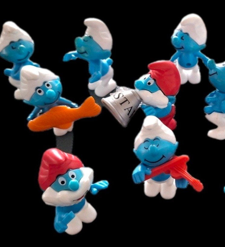 VINTAGE 1990 PEYO/FERRERO SMURFEN ALS NIEUW, Verzamelen, Ophalen, Zo goed als nieuw, Verschillende Smurfen