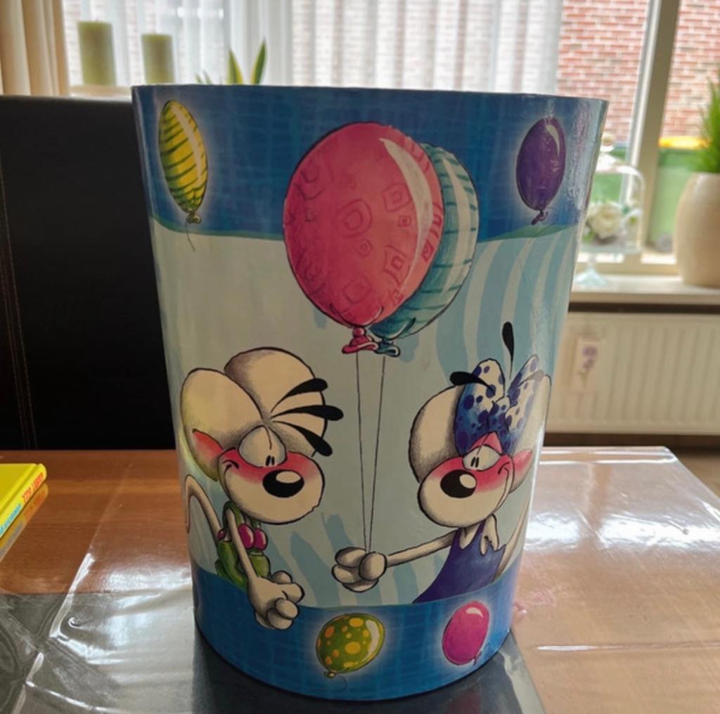 Diddl kartonnen prullenbak - Leuk voor de kinderkamer!, Overige materialen, Gebruikt, Ophalen of Verzenden, Minder dan 10 liter
