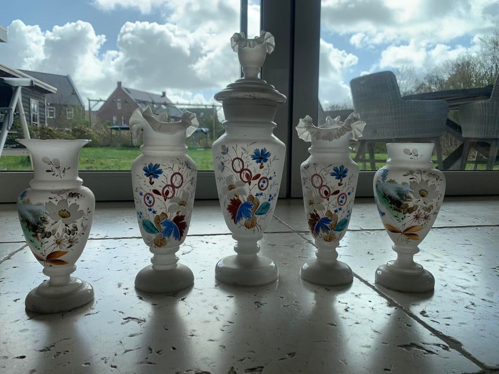 Opaline Vazen, Antiek en Kunst, Antiek | Vazen, Ophalen