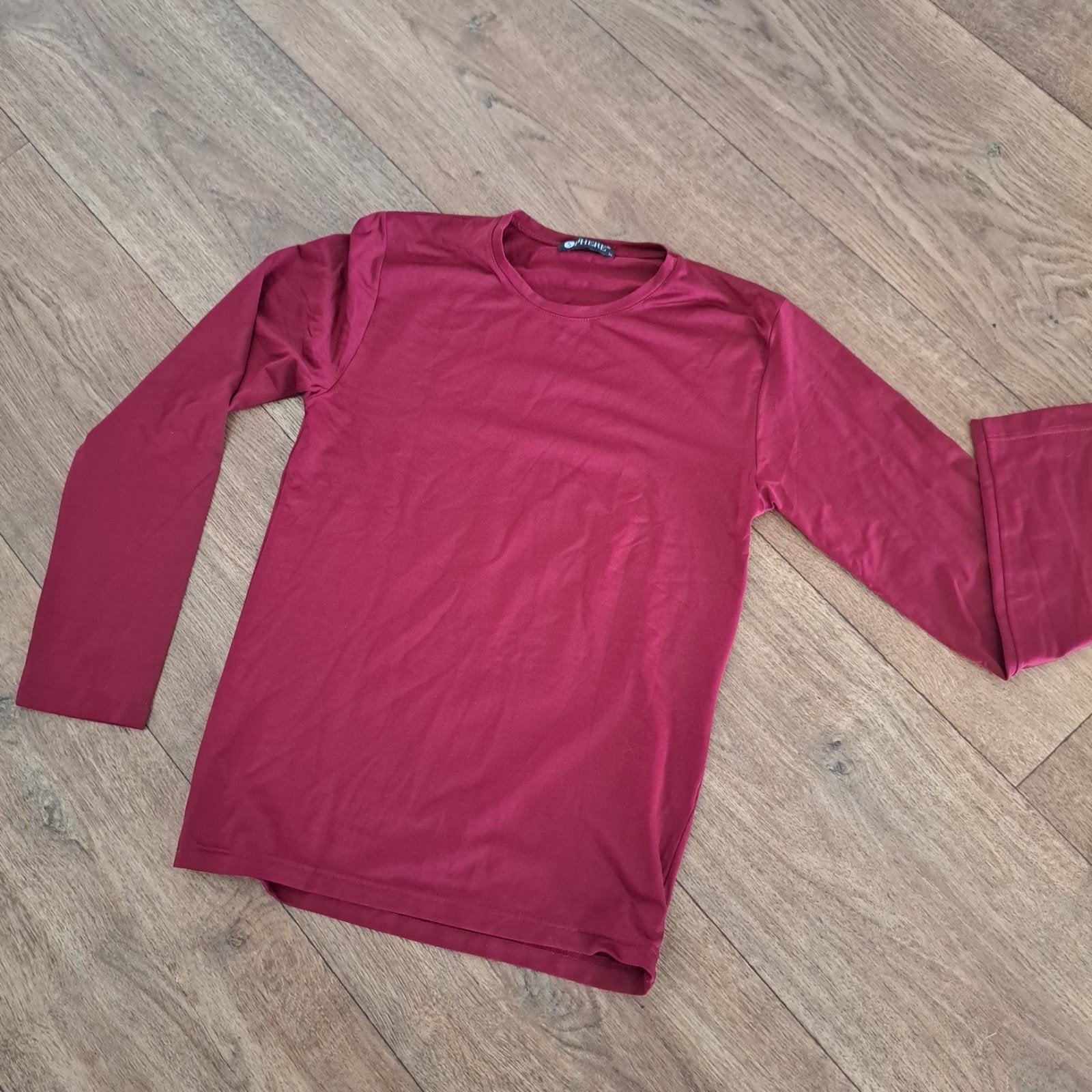 longsleeve bordo rood mt. M, Maat 38/40 (M), Ophalen of Verzenden, Zo goed als nieuw, Lange mouw