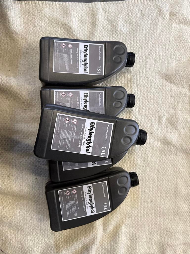 5x Homag Koelvloeistof (Antivries) Ethyleenglycol 1.5L, Ophalen of Verzenden, Homag, Homag, Homag