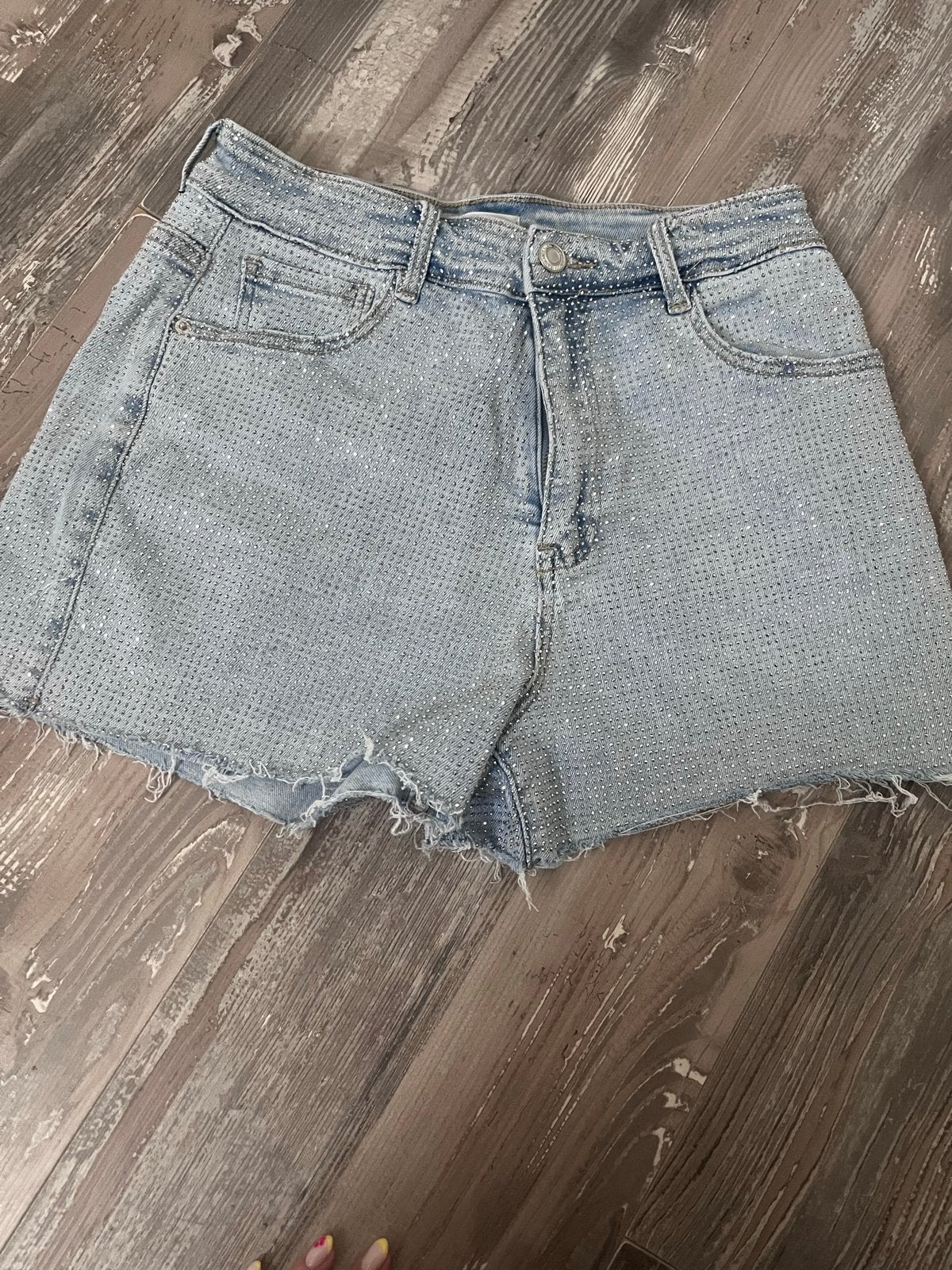 Glitter Korte Broek Maat 40/L - Laulia Premium Collection, Ophalen, Kort, Blauw, Maat 42/44 (L)