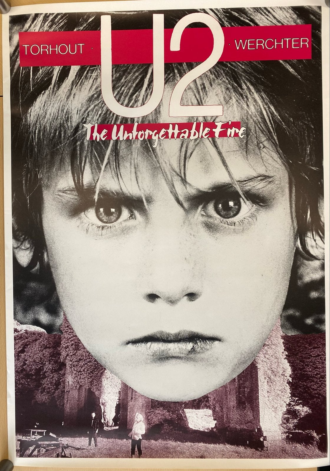 U2 The Unforgettable Fire Tour Poster (Torhout/Werchter), Verzenden, A1 t/m A3, Muziek, Rechthoekig Staand