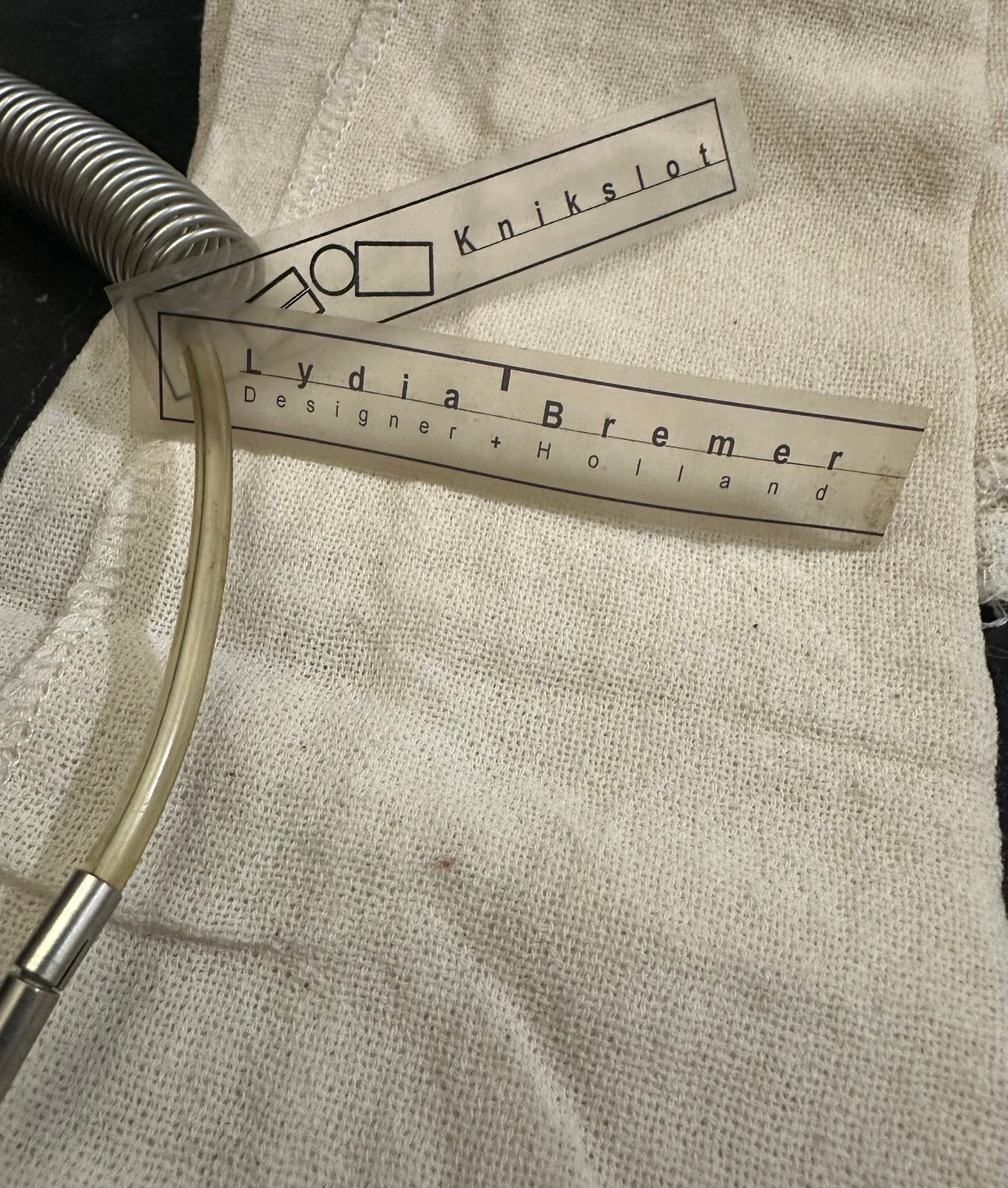 Vintage design collier Lydia Bremer –  met origineel label, Ophalen