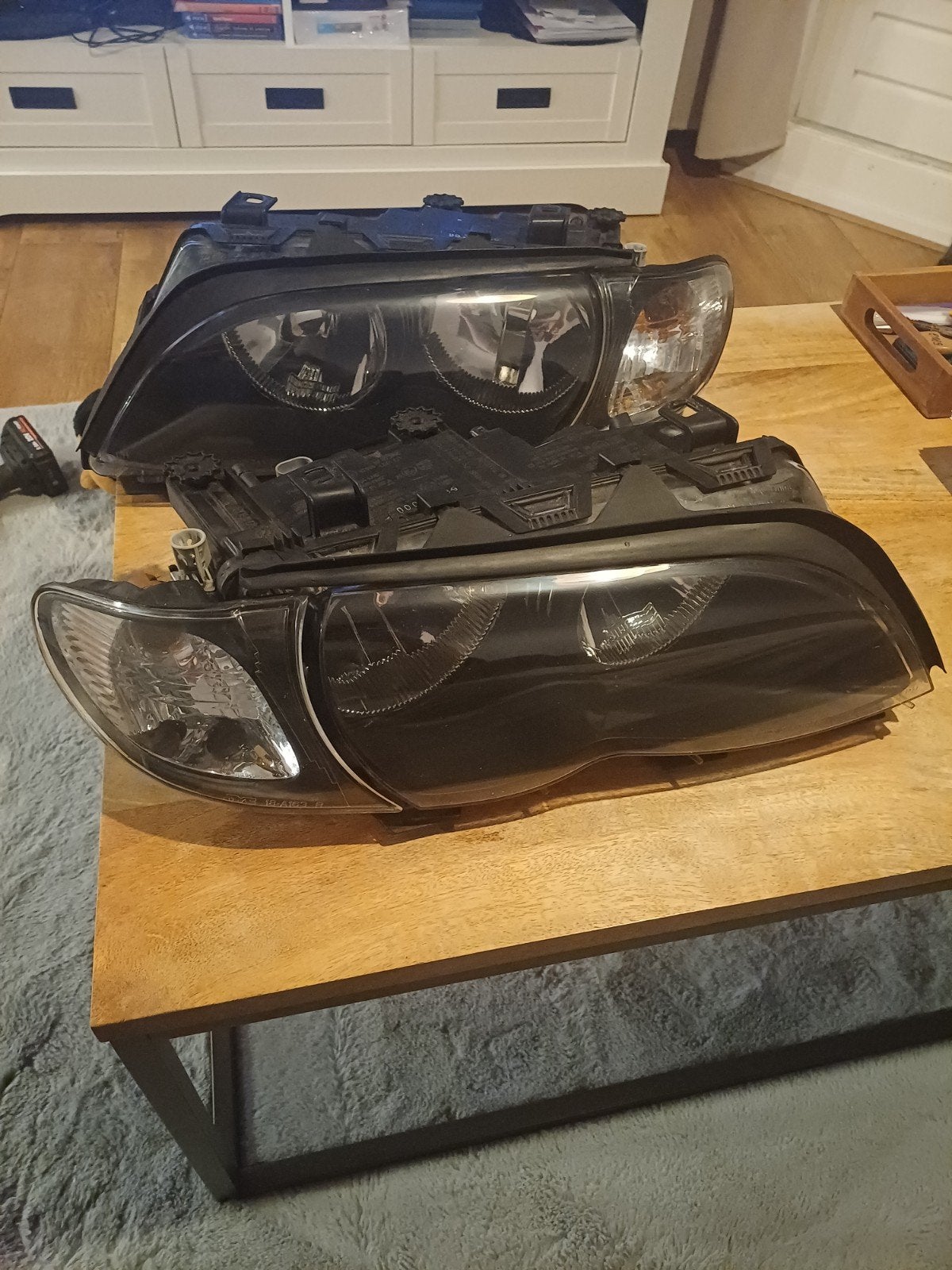 Bmw E46 2002 sedan koplampen, Ophalen of Verzenden, Gebruikt, BMW