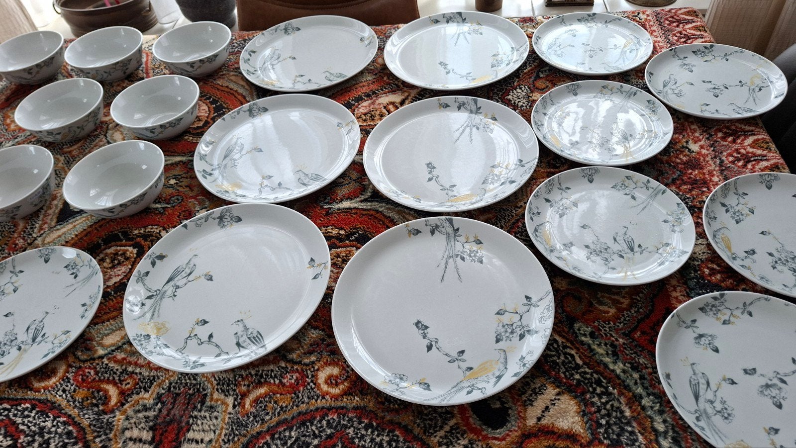 21 delen Villeroy en Boch Vivo limited edition Pauw design, Huis en Inrichting, Keuken | Servies, Ophalen, Villeroy & Boch, Zo goed als nieuw