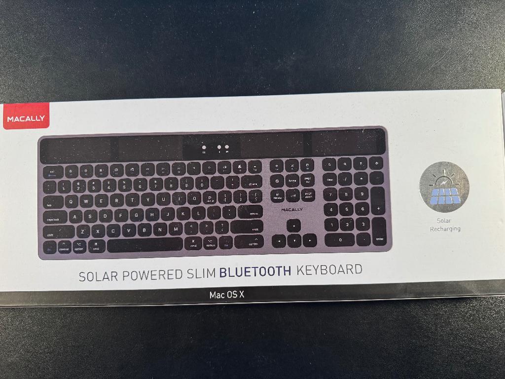 Macally Solar keyboard, Ophalen, Nieuw, Draadloos, Qwerty