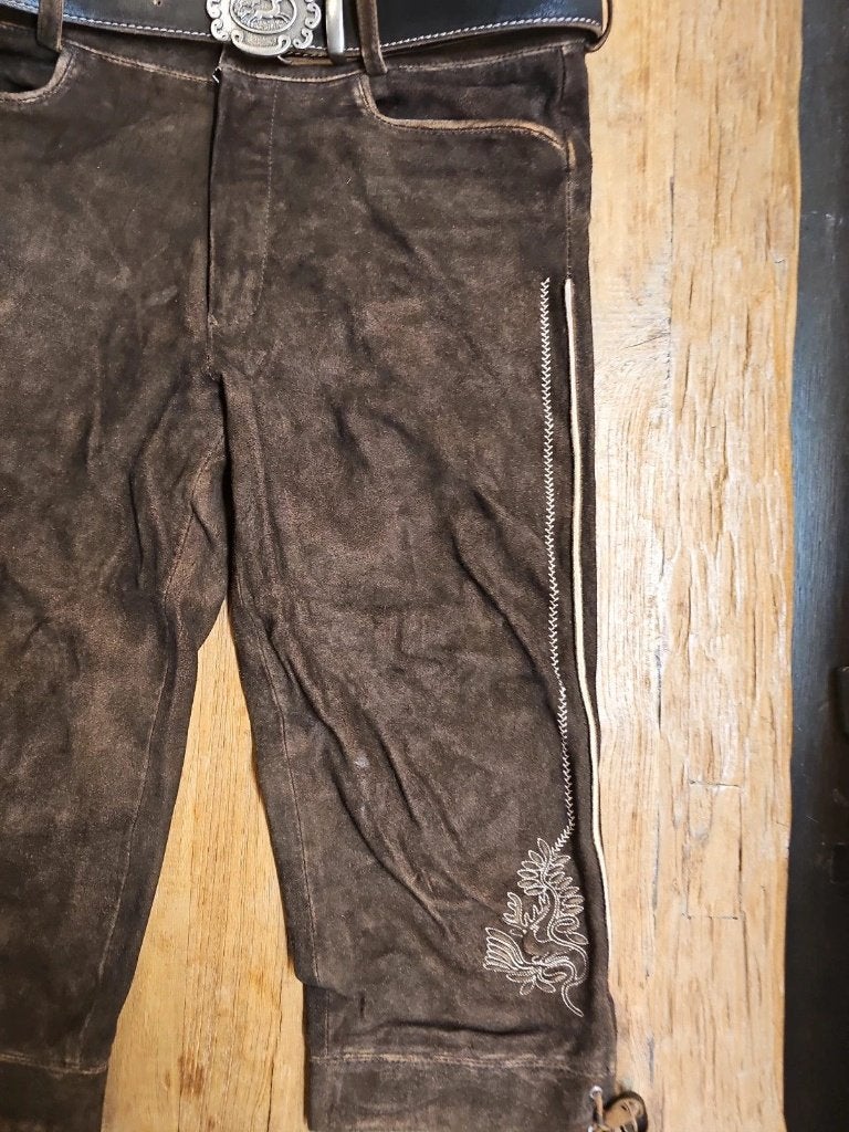 Echte almsach lederhosen maat 48, Maat 48/50 (M), Almsach, Djt@dejuistetoon.eu, Ophalen of Verzenden