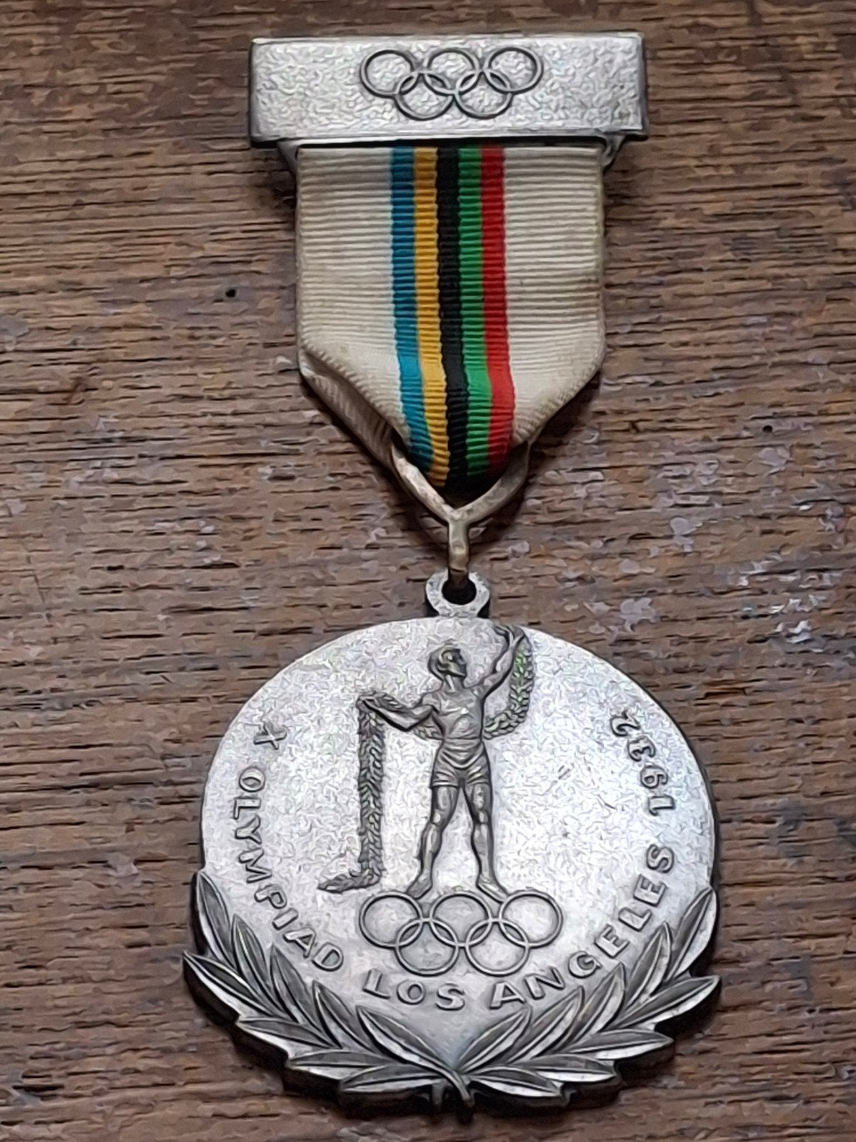 Okympische spelen herinerings medaille 1932 Los Angelis, Postzegels en Munten, Penningen en Medailles, Verzenden, Overige materialen
