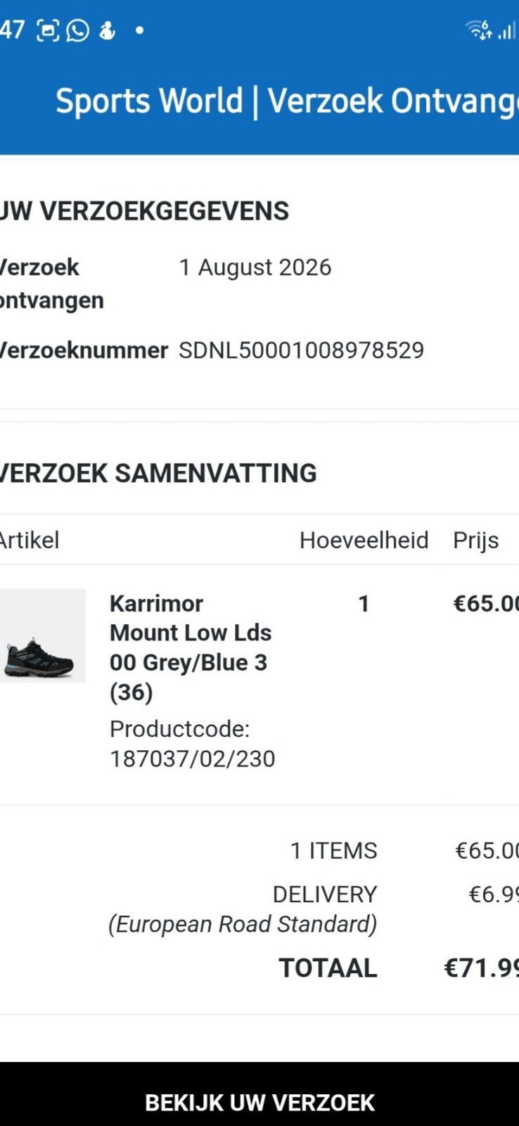 Nieuwe bergschoenen, Eén persoon, Cadeaubon