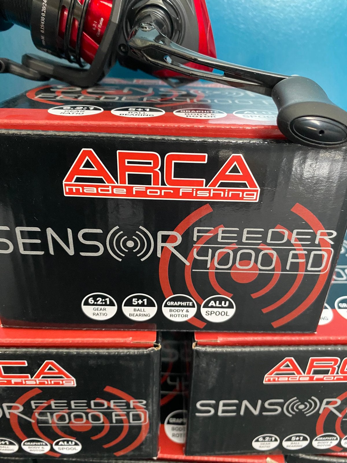 Arca Sensor 4000FD 6 lagers feedermolen, Watersport en Boten, Hengelsport | Witvissen, D, Molen, Nieuw, Ophalen of Verzenden