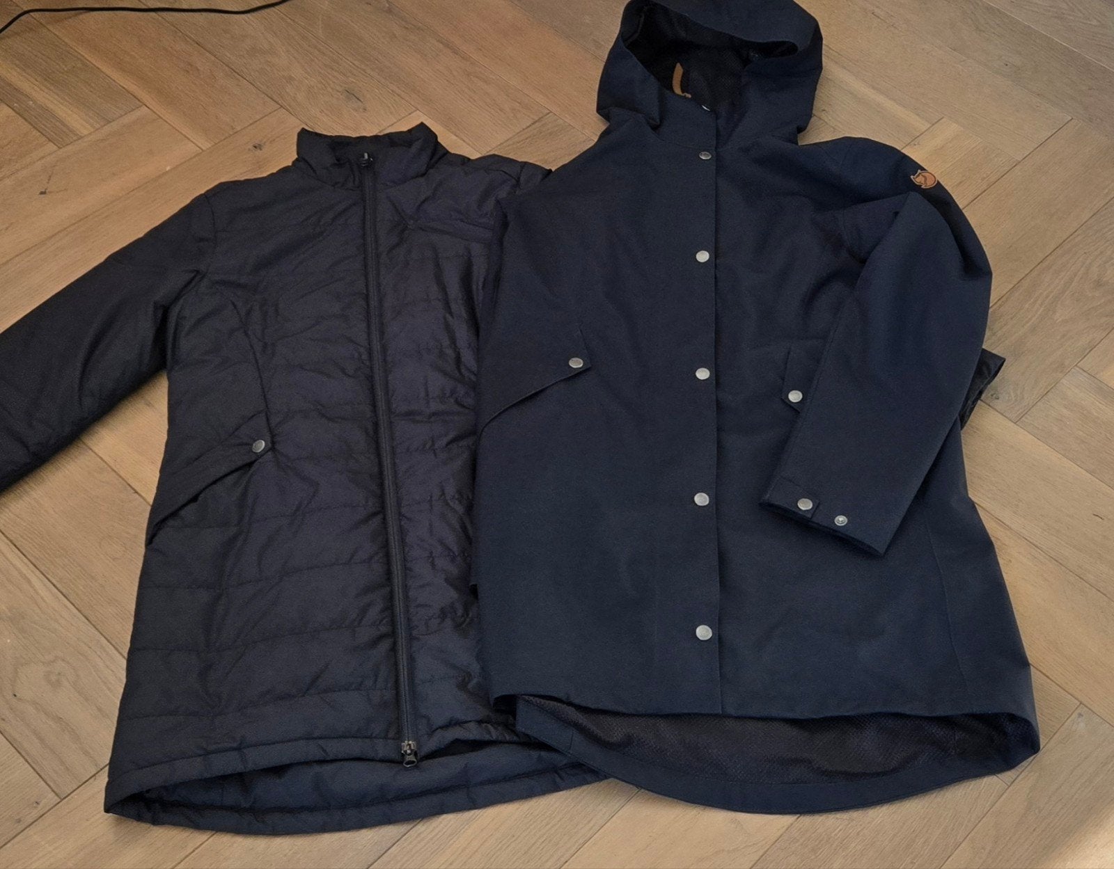 Fjällräven winterjas, zo goed als nieuw, maat S (valt ruim), Blauw, Ophalen of Verzenden, Zo goed als nieuw, Fjällräven