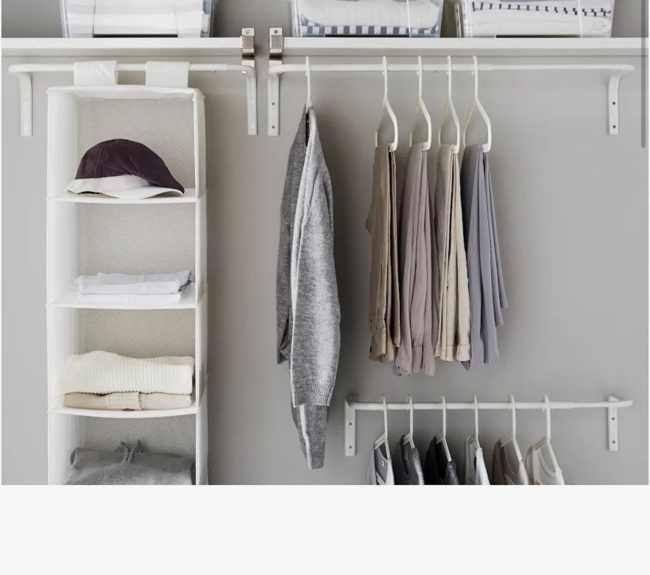 Ikea Mulig Kledingroede - 6 stuks wit, Minder dan 50 cm, Gebruikt, Ophalen of Verzenden, Minder dan 25 cm