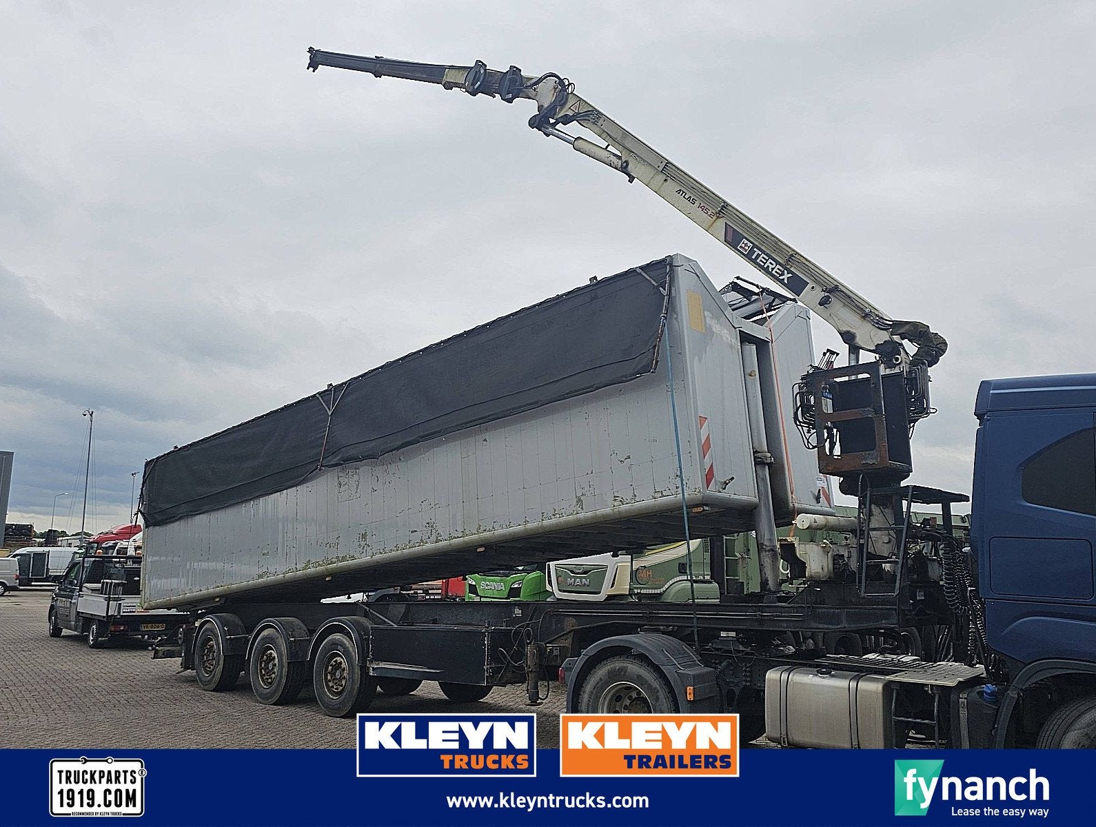 H & W HWDKSK38 atlas 145.2 crane, Auto's, Overige kleuren, Bedrijf, Aanhangers en Opleggers, Te koop