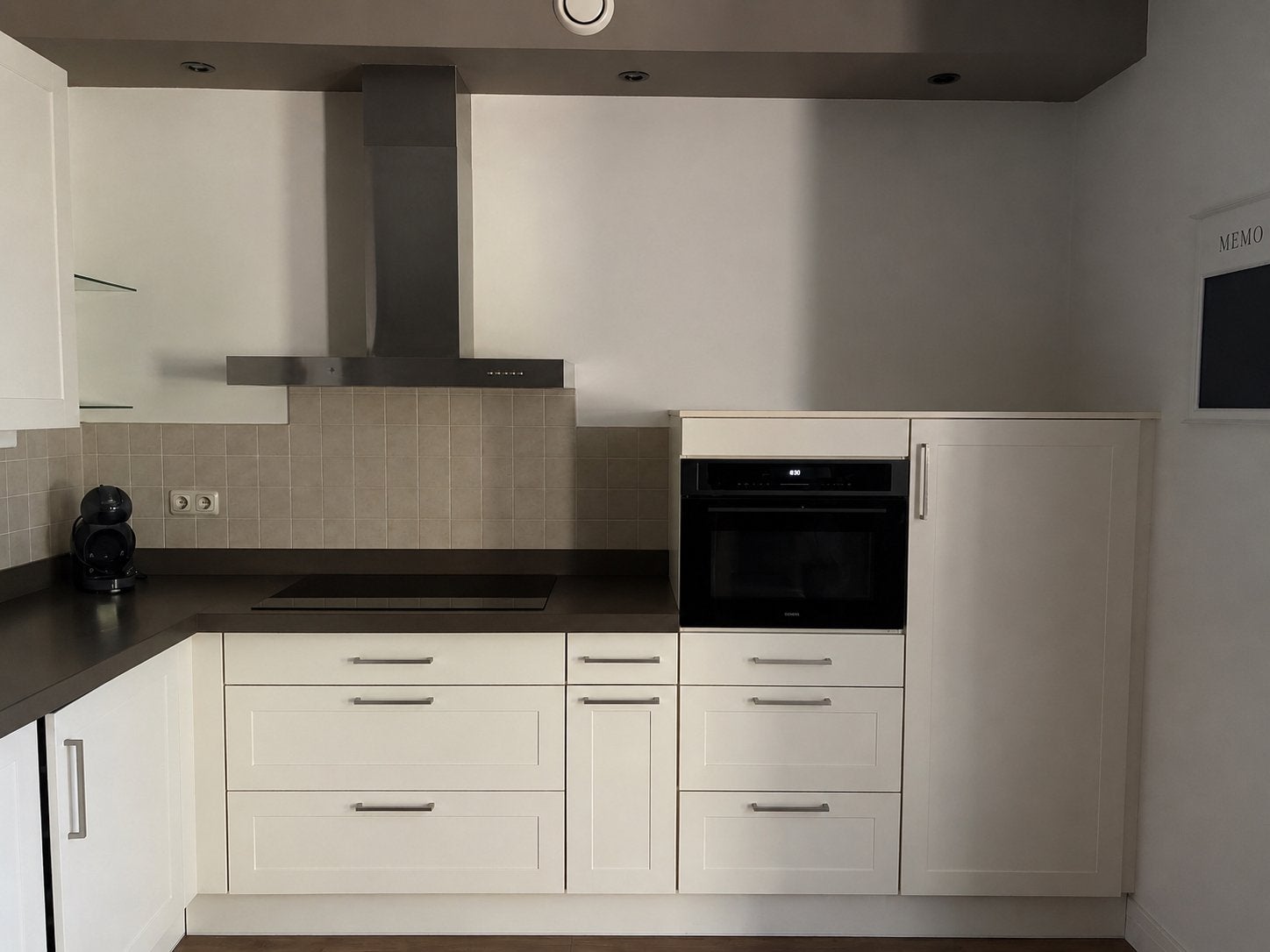 Complete hoekkeuken - 270x320 cm, Ophalen, Gebruikt, Hoekkeuken, Crème