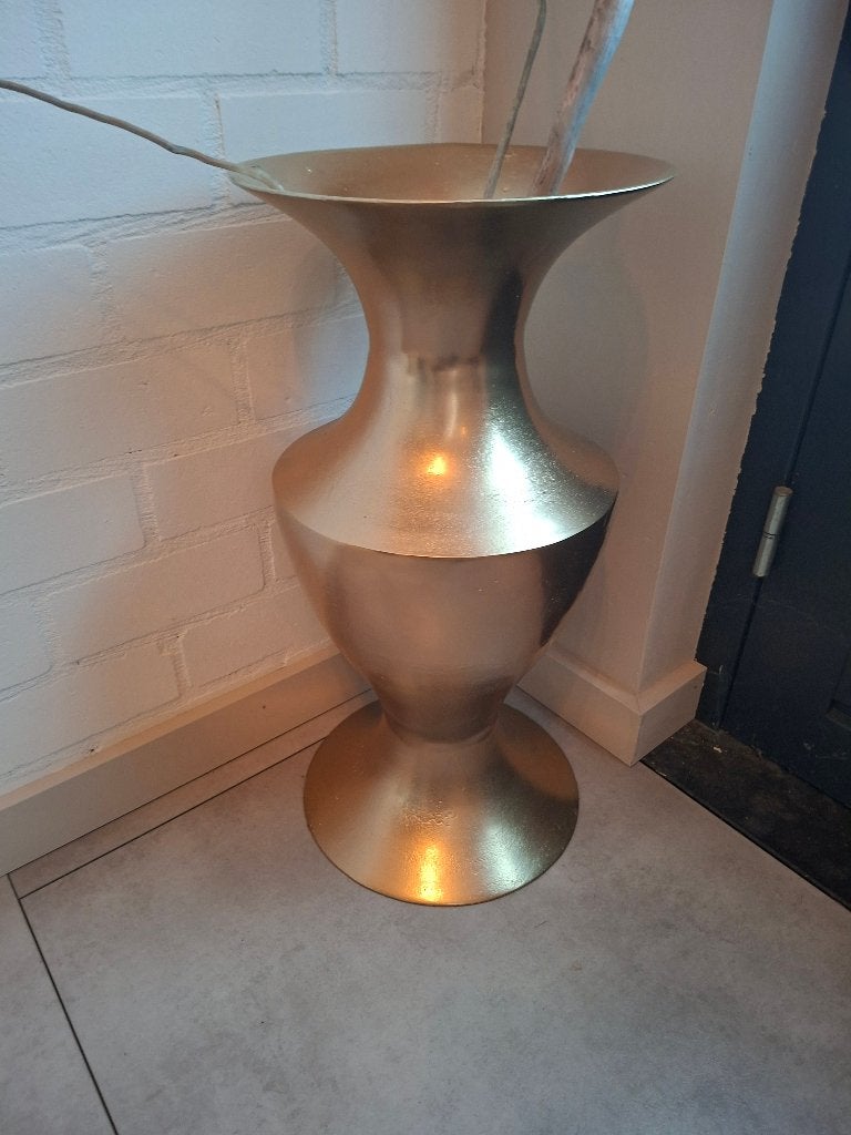 Colmore Vaas Goud Gespoten Aluminium Nikkelplated 63cm, Ophalen, Gebruikt, 63 cm, Metaal