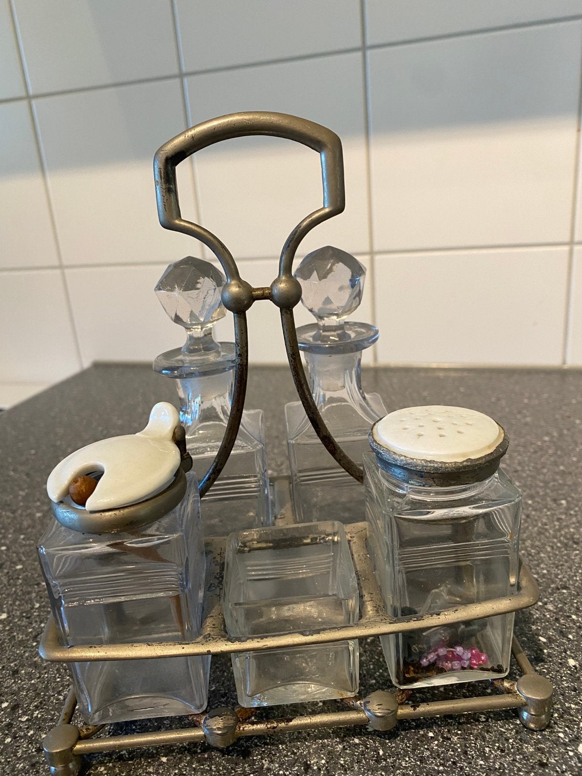 Peper en zout mostert setje, Antiek en Kunst, Ophalen of Verzenden
