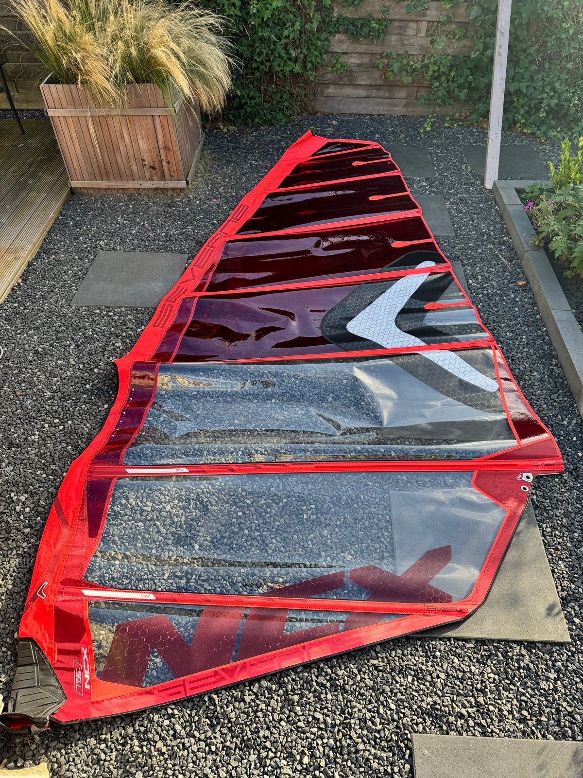 Severne NCX 7.5 (2021) – High-Performance Freerace (No-Cam), Watersport en Boten, Ophalen, Gebruikt, 6.5 m² tot 8 m², Severne