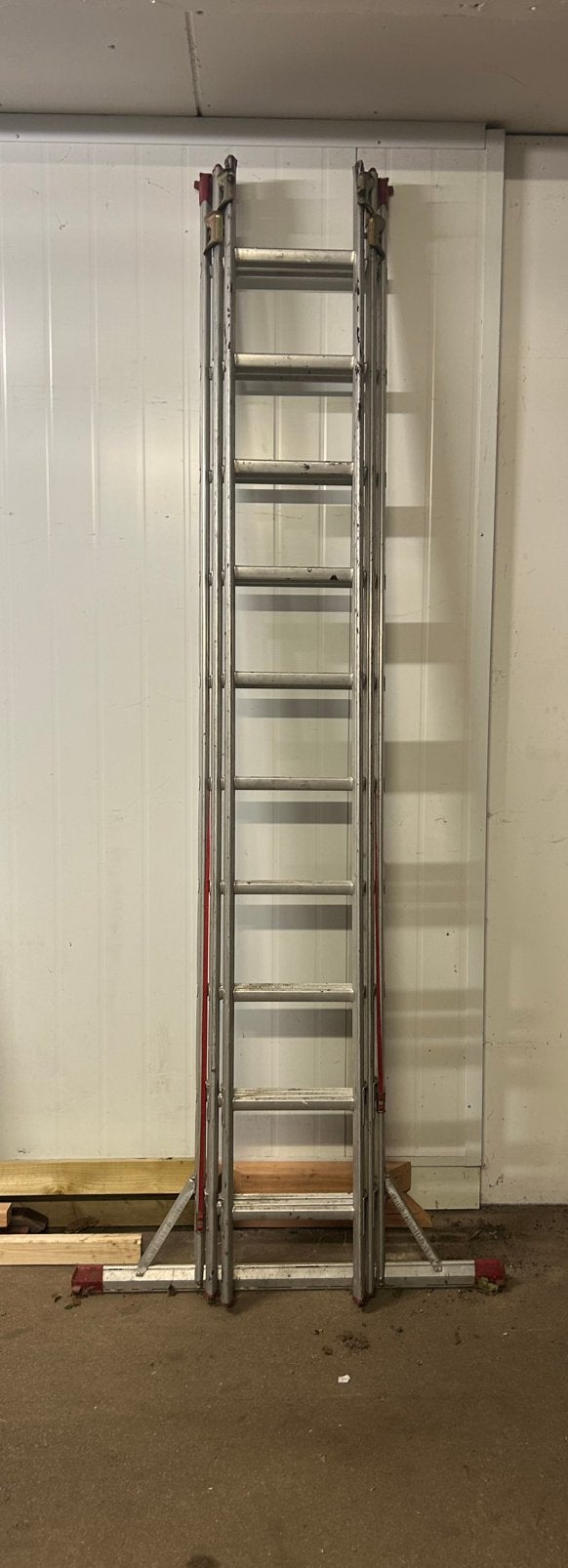 Ladder 3- delig x 10 treden, Doe-het-zelf en Verbouw, Ladders en Trappen, Ophalen, Zo goed als nieuw, Ladder, 4 meter of meer