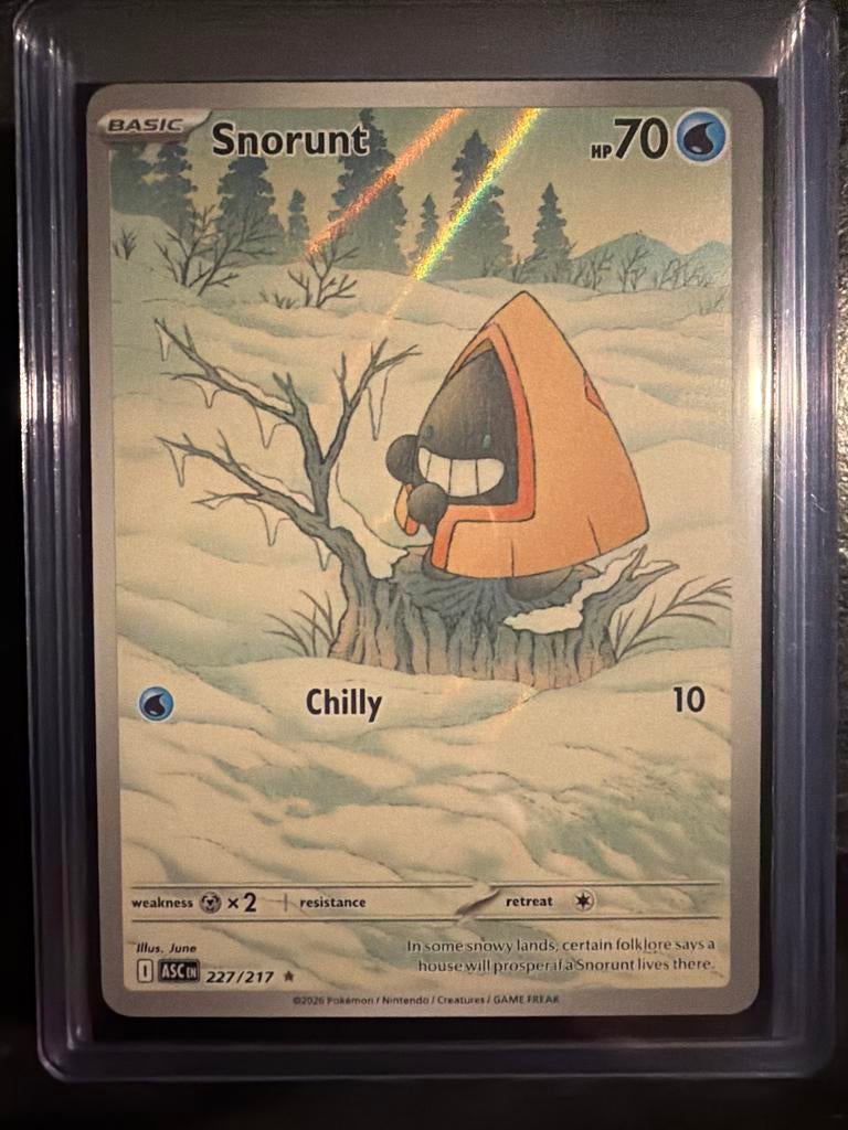 Snorunt 227/217 - Pokémon Kaart - Chilling Reign, Ophalen of Verzenden, Zo goed als nieuw, Losse kaart, Foil