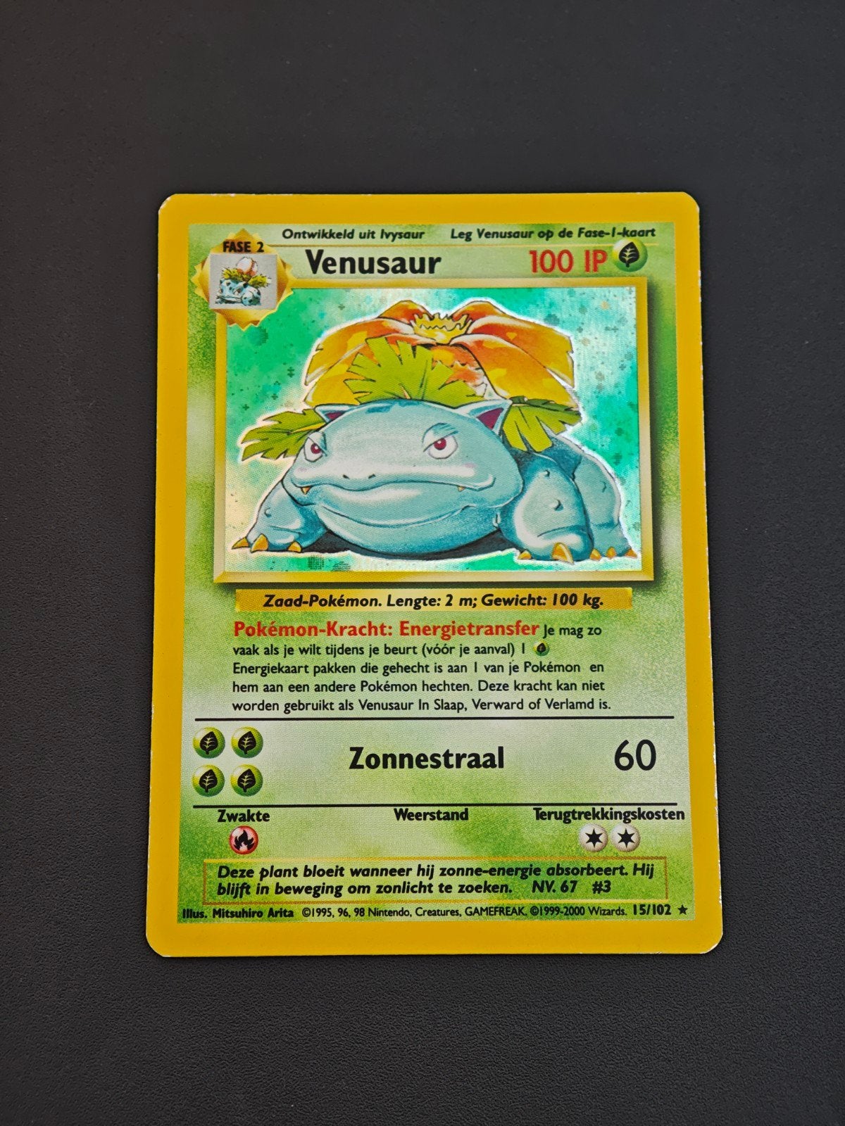 Venusaur Pokémon Kaart (Nederlands, 100 IP), Ophalen of Verzenden, Gebruikt, Losse kaart