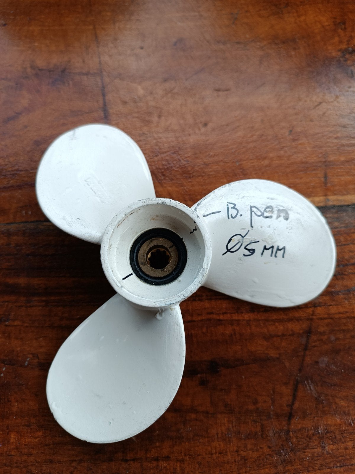 Buitenboordmotor Schroef - 5mm as, Ophalen of Verzenden, Gebruikt, Motor en Techniek, Motorboot