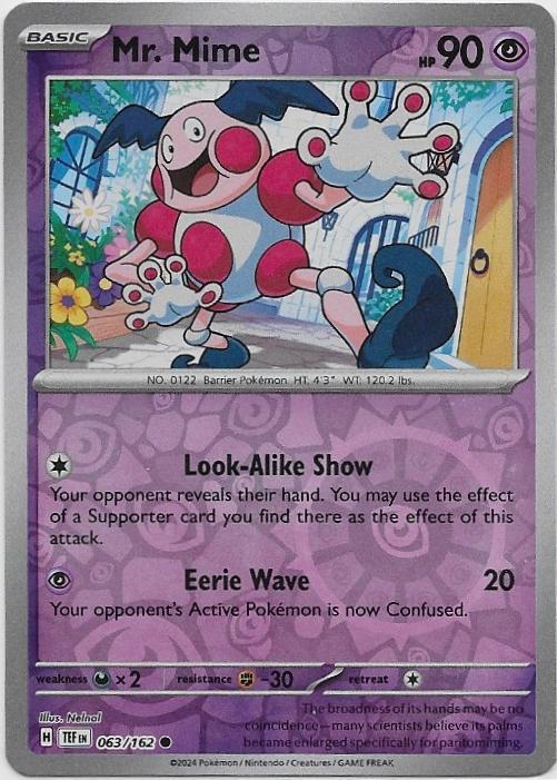 Temporal Forces,  Mr. Mime [reverse] 63/162, Verzenden, Nieuw, Losse kaart