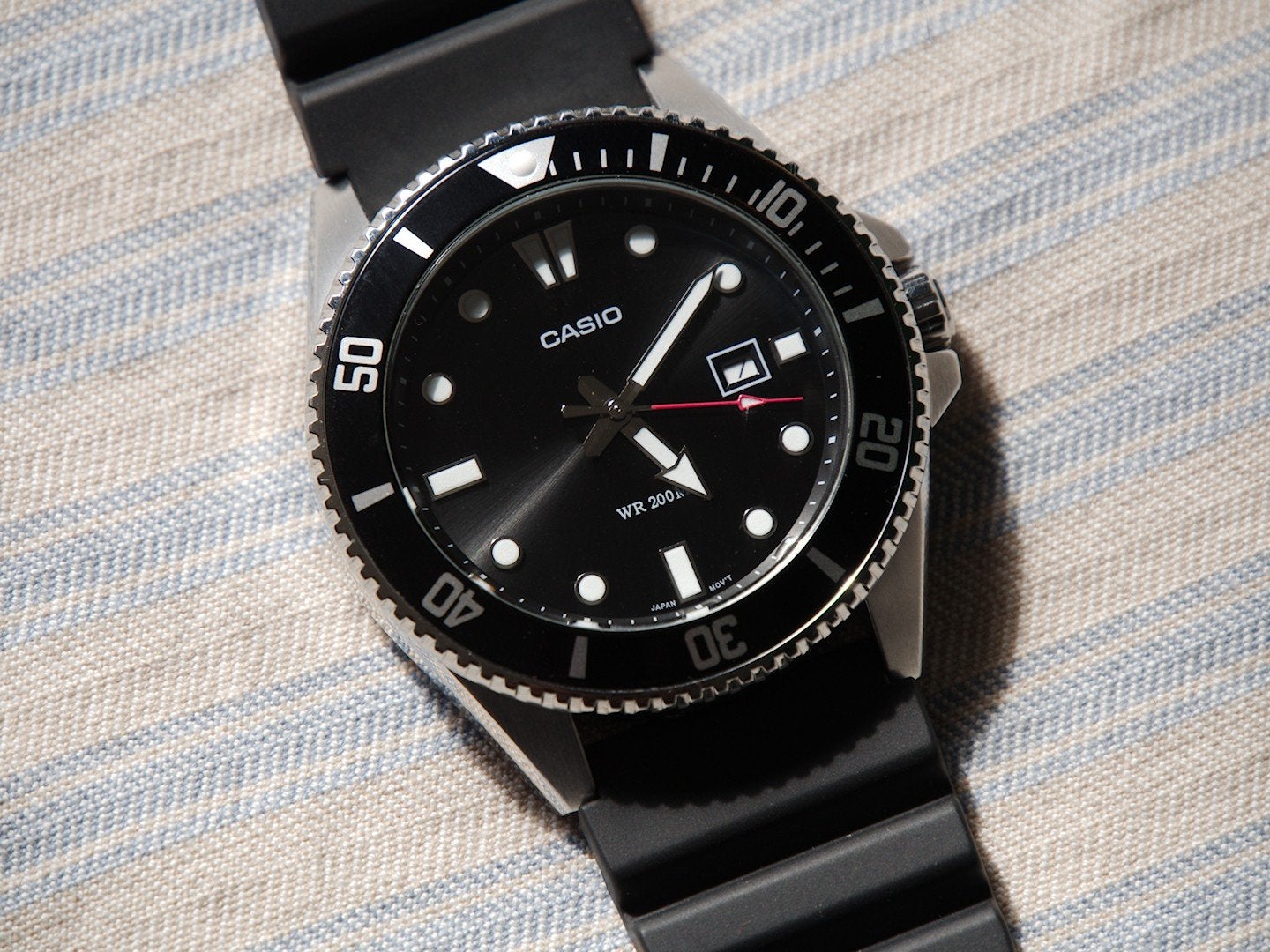 Casio "Duro" MDV107 duikershorloge, Ophalen, Casio, Staal, Polshorloge