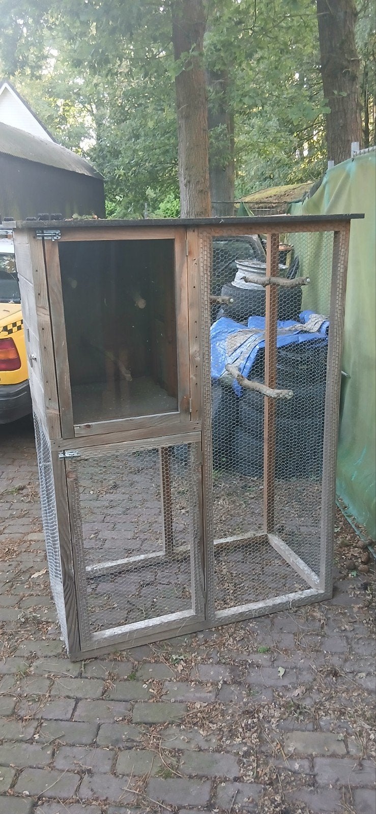 Voliere, Dieren en Toebehoren, Ophalen, Gebruikt, Hout, Volière