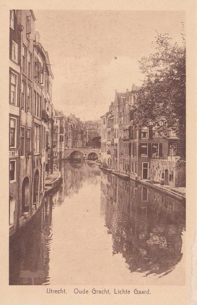 18624 Utrecht Oudegracht Licht Gaard Uitgave weenenk Snel, Verzenden, 1920 tot 1940, Ongelopen, Utrecht